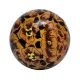 Brown Black Floral Hand Pinted Cabinet Knobs